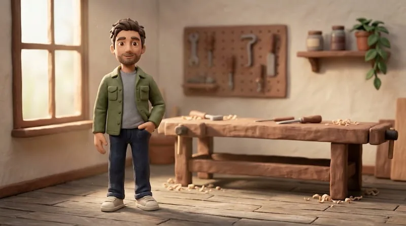 Claymation animation example